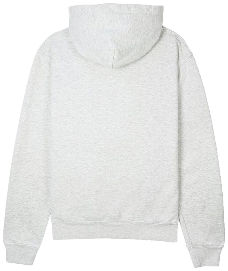 Sporty  Rich Serif Logo Hoodie Heather GrayNavy