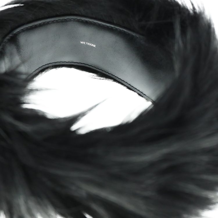 We11done Faux Fur Choker Black
