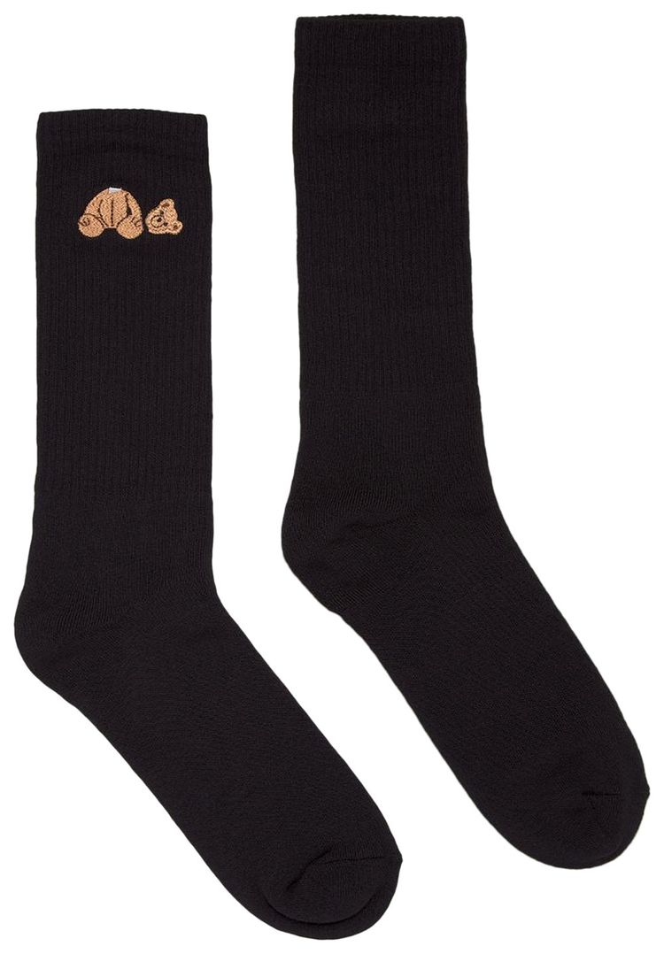 Palm Angels PA Bear Socks BlackBrown