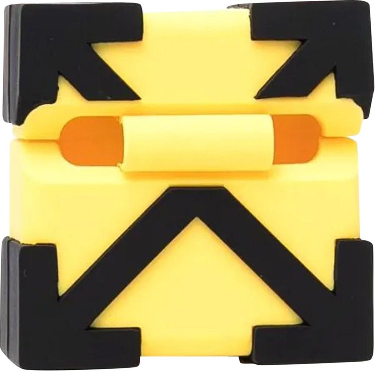 Off White Arrow Airpods Pro Case YellowBlack