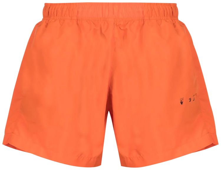 Off White Diag OW Logo Swimshorts Orangeade