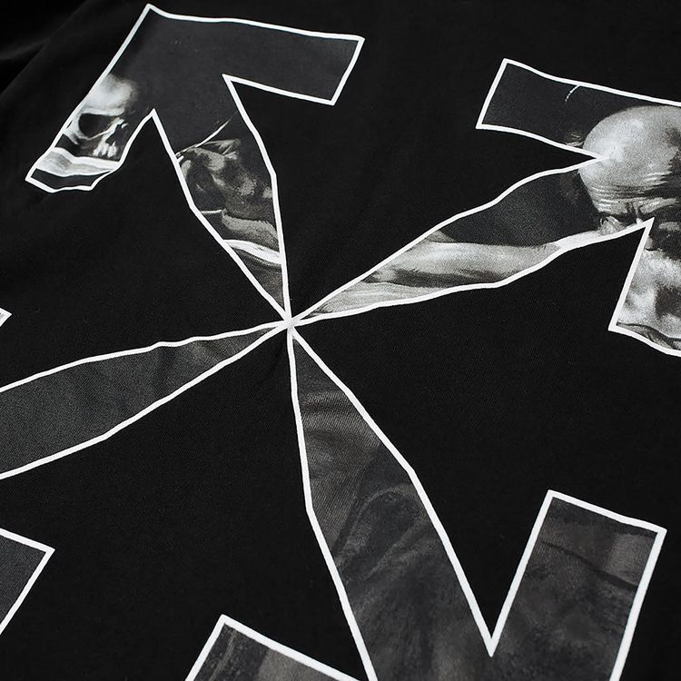 Off White Caravaggio Arrow DBL Sleeve Hoodie Black