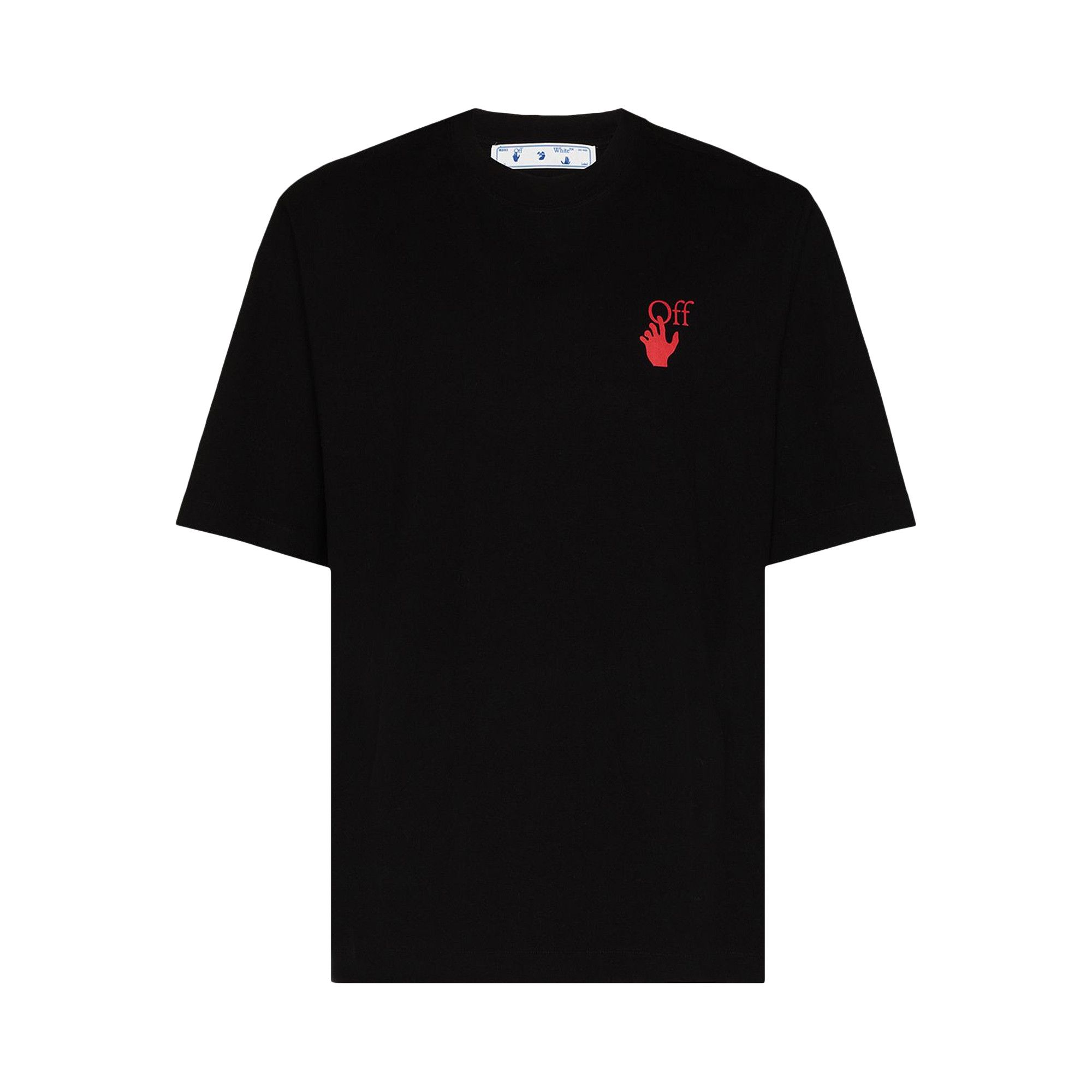 Off white t shirt black red 2025
