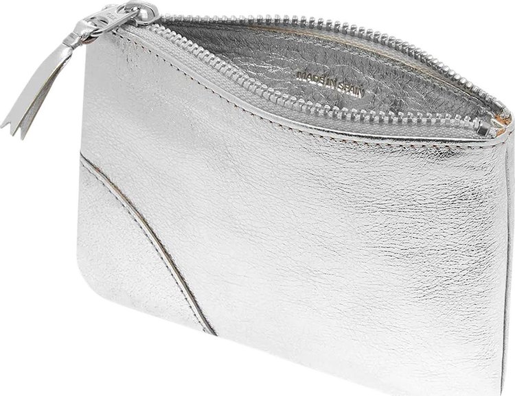 Comme des Garcons Wallet Mirror Inside Wallet Silver