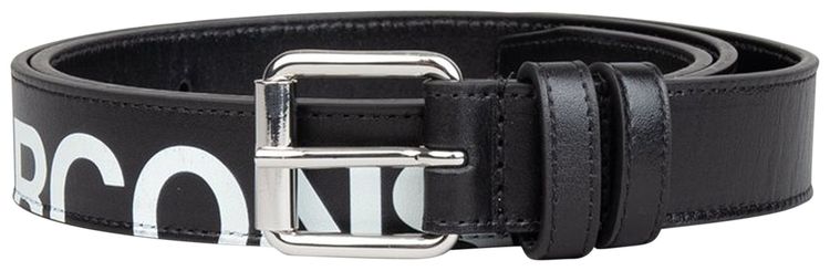 Comme des Garcons Huge Logo Belt Black