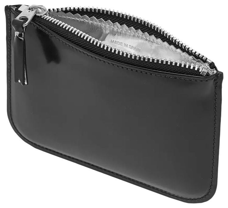 Comme des Garcons Wallet Mirror Inside Wallet Silver