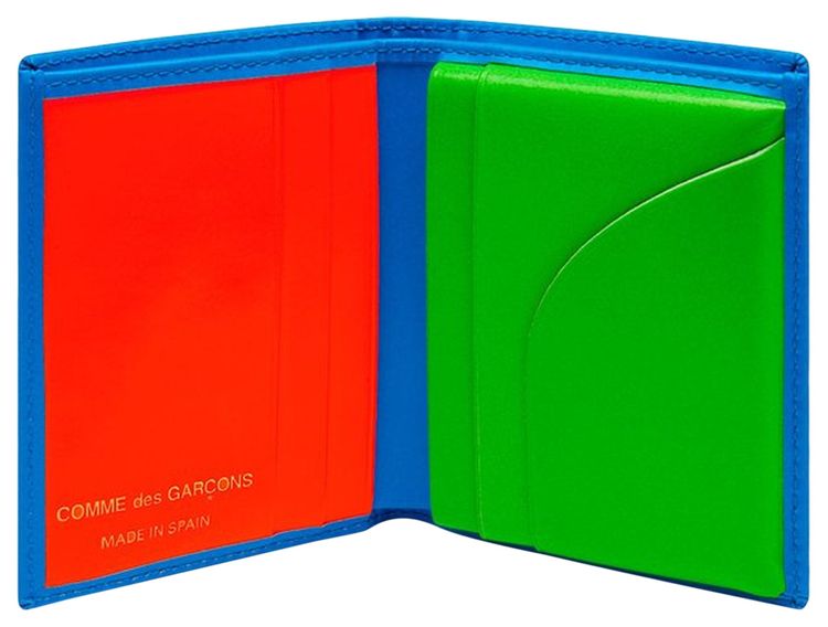 Comme des Garcons Wallet Super Fluo Wallet BlueOrange