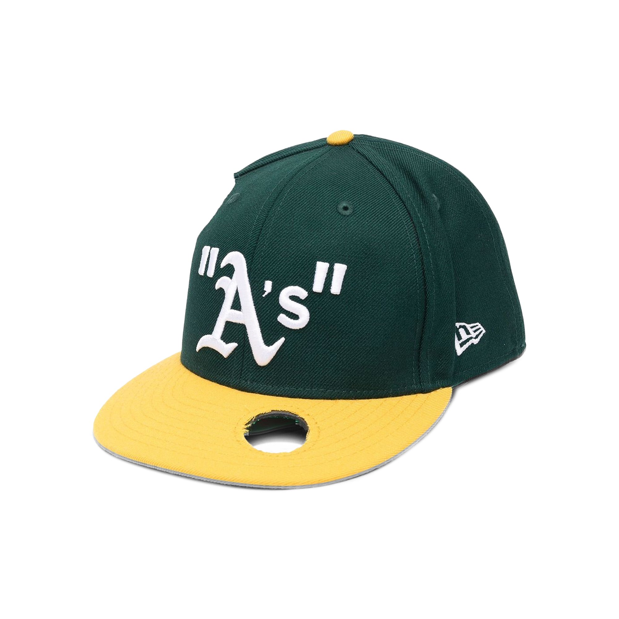 Off-White x MLB Oakland Athletics Cap 'Green/Yellow' | GOAT
