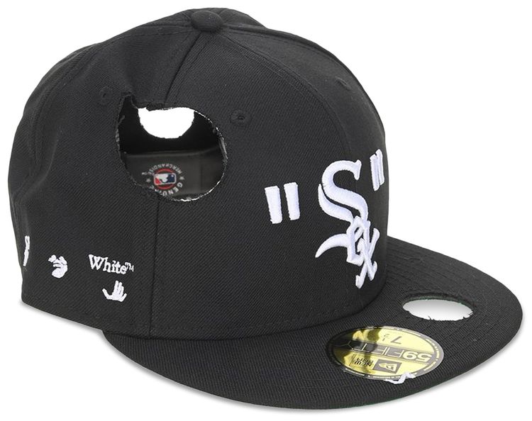 Off White x MLB Chicago White Sox Cap BlackWhite