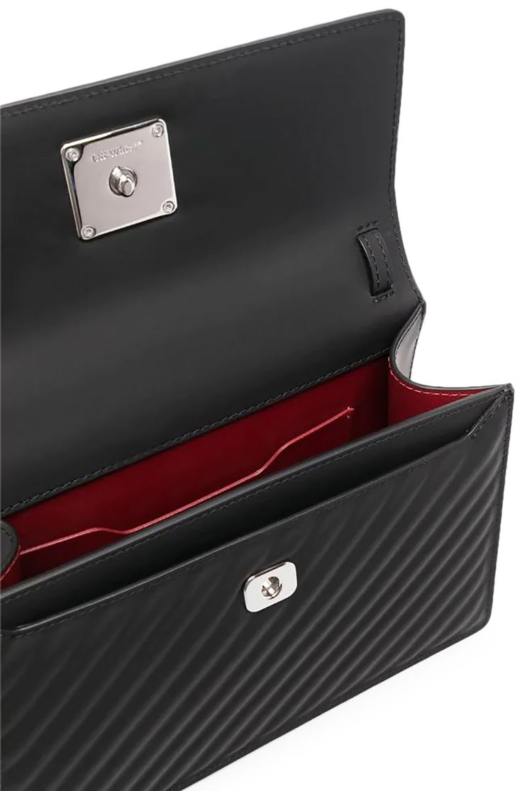 Off White Jitney 14 Top Handle Bag Black