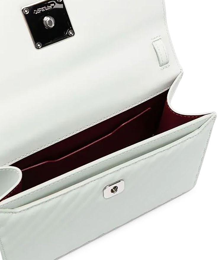 Off White Jitney 14 Top Handle Bag Sage