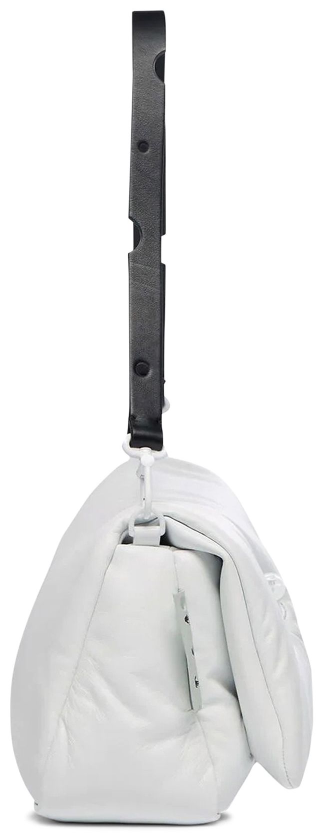 Off White Nailed Slouchy Clutch White