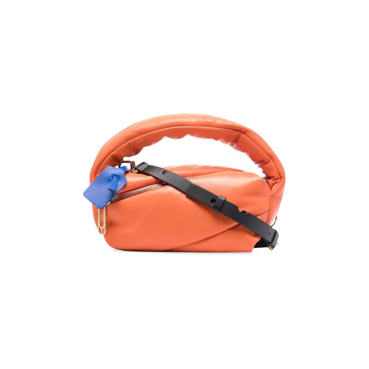 Off White Pump Pouch Orange