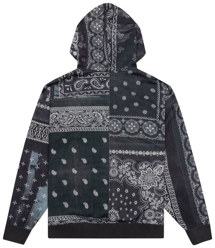 Neighborhood Bandana Chopped Hoodie Black