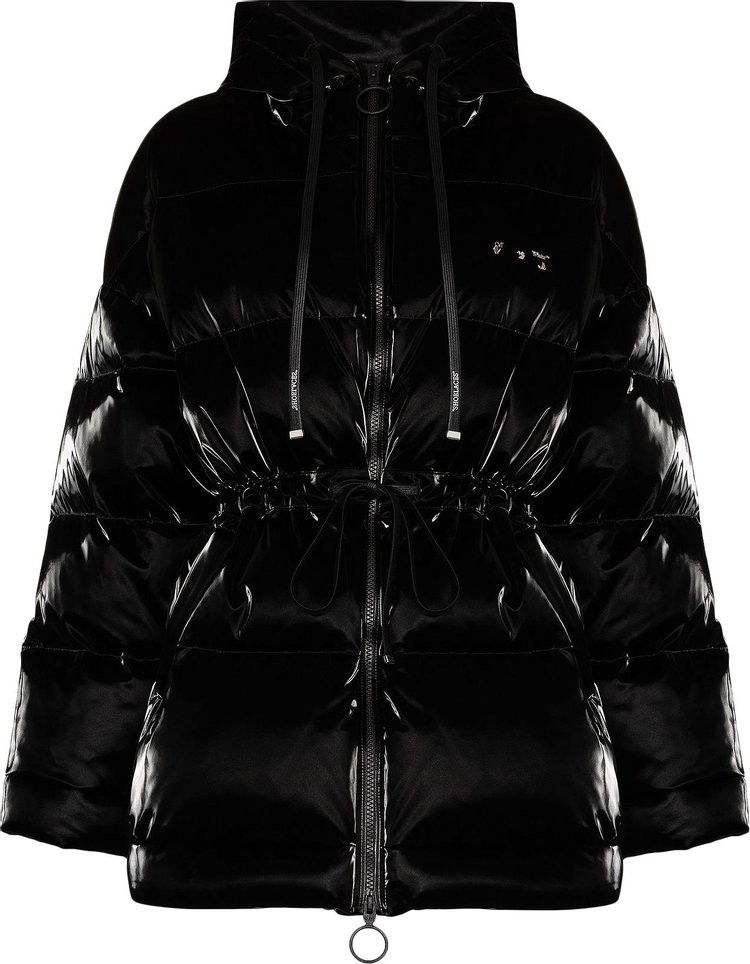 Buy Off-White Belted Puffer 'Black' - OWED002F21FAB0011000 | GOAT