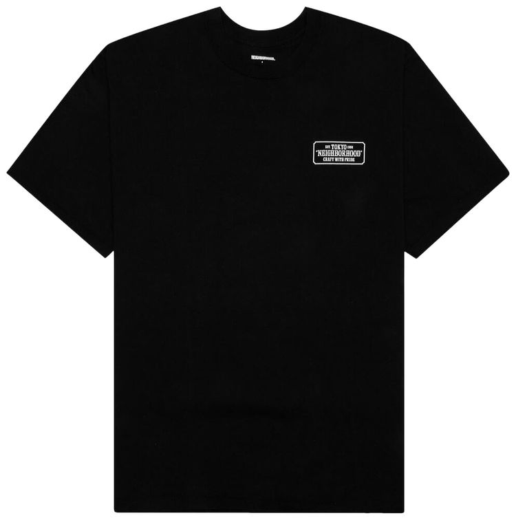 Neighborhood Bar  Shield C Tee Black