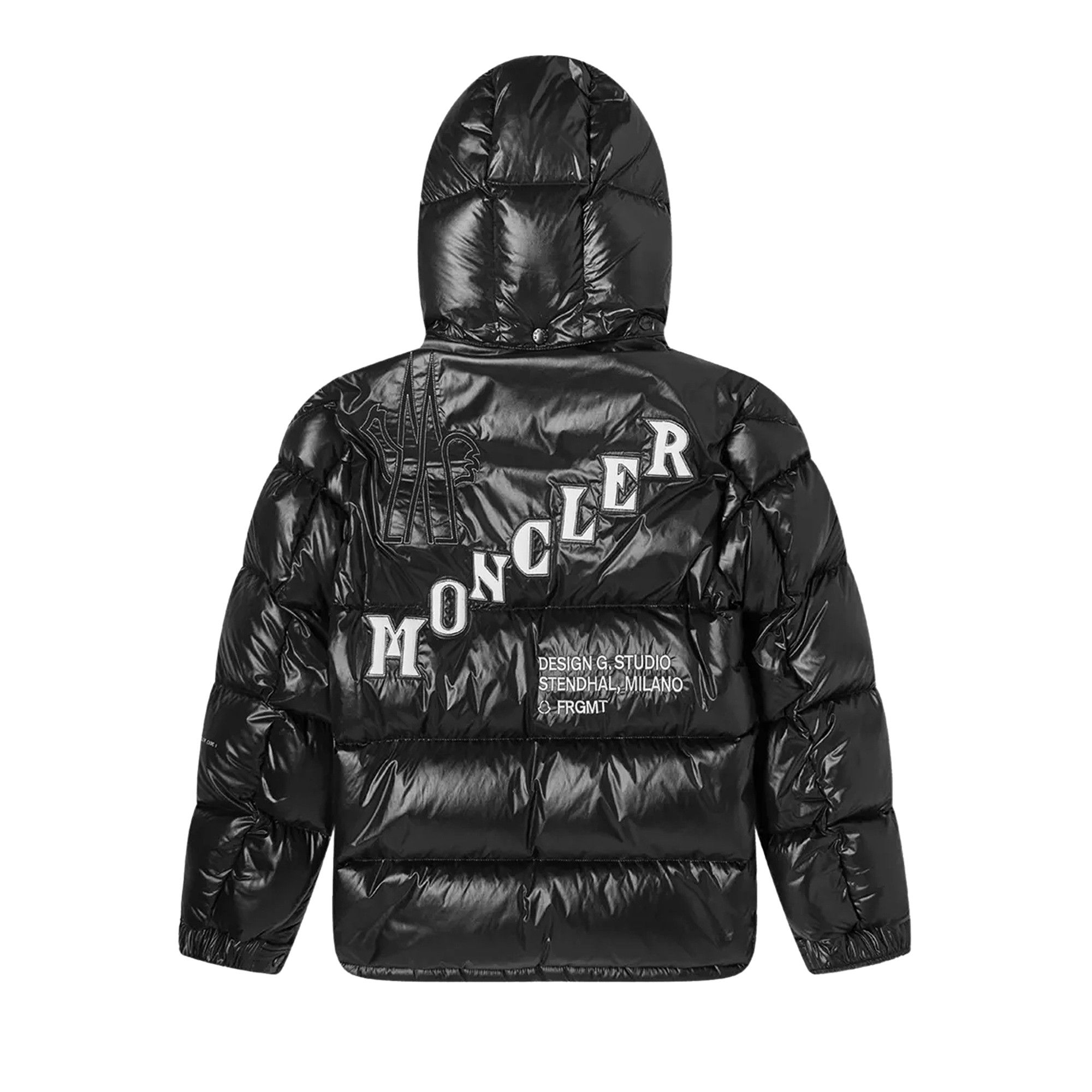 モンクレール White Glareins Braided Trim Hooded Short Down Jacket - Short Down