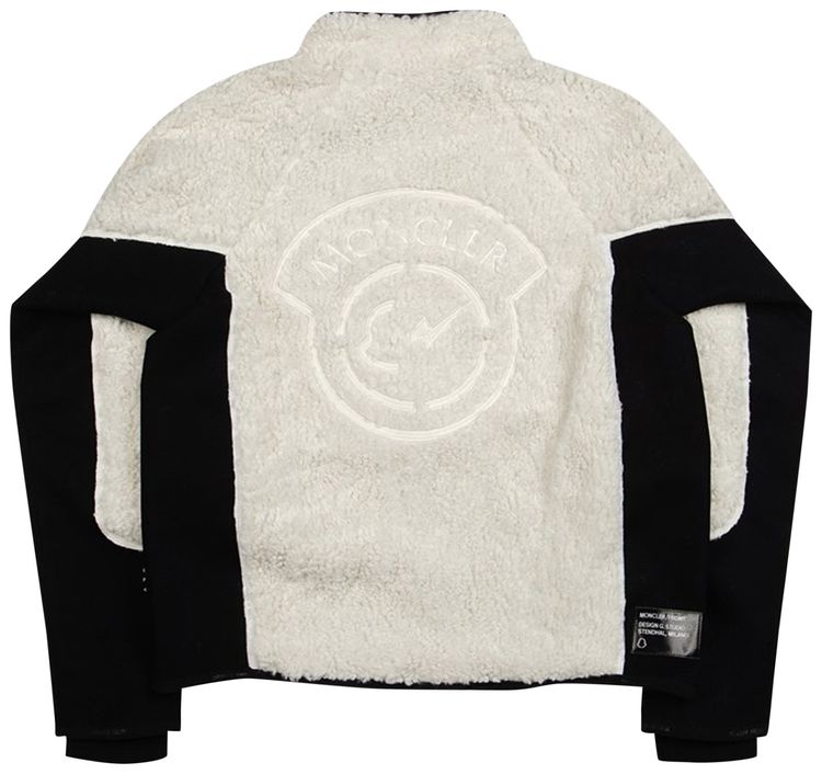 Moncler Genius Zip Up Cardigan Natural