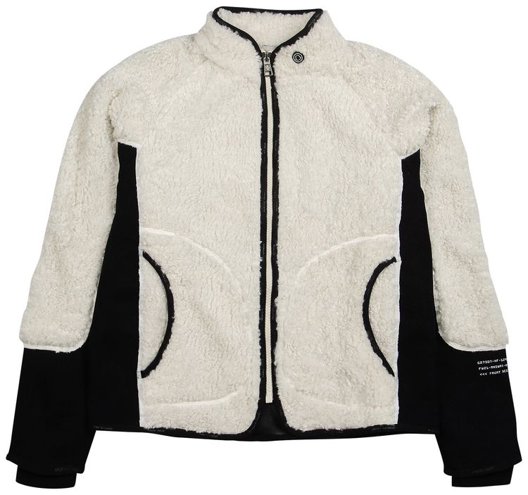 Moncler Genius Zip Up Cardigan Natural