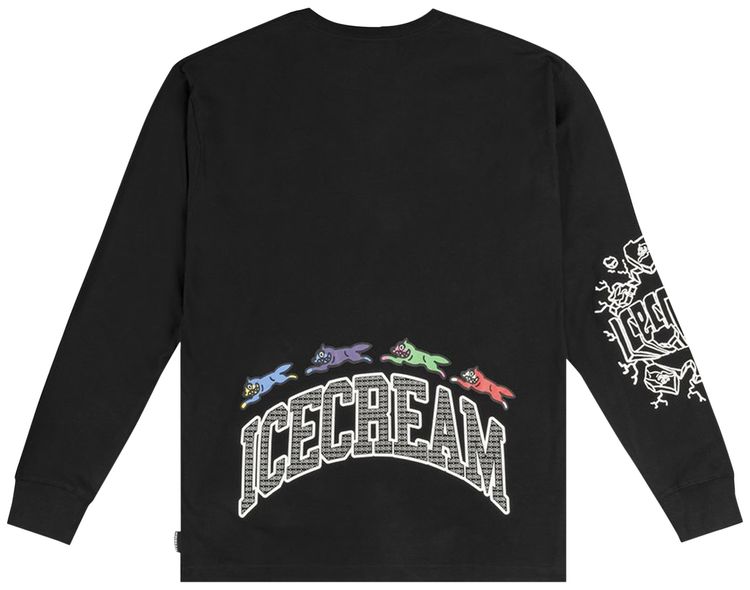 Icecream Limits Long Sleeve Knit T Shirt Black