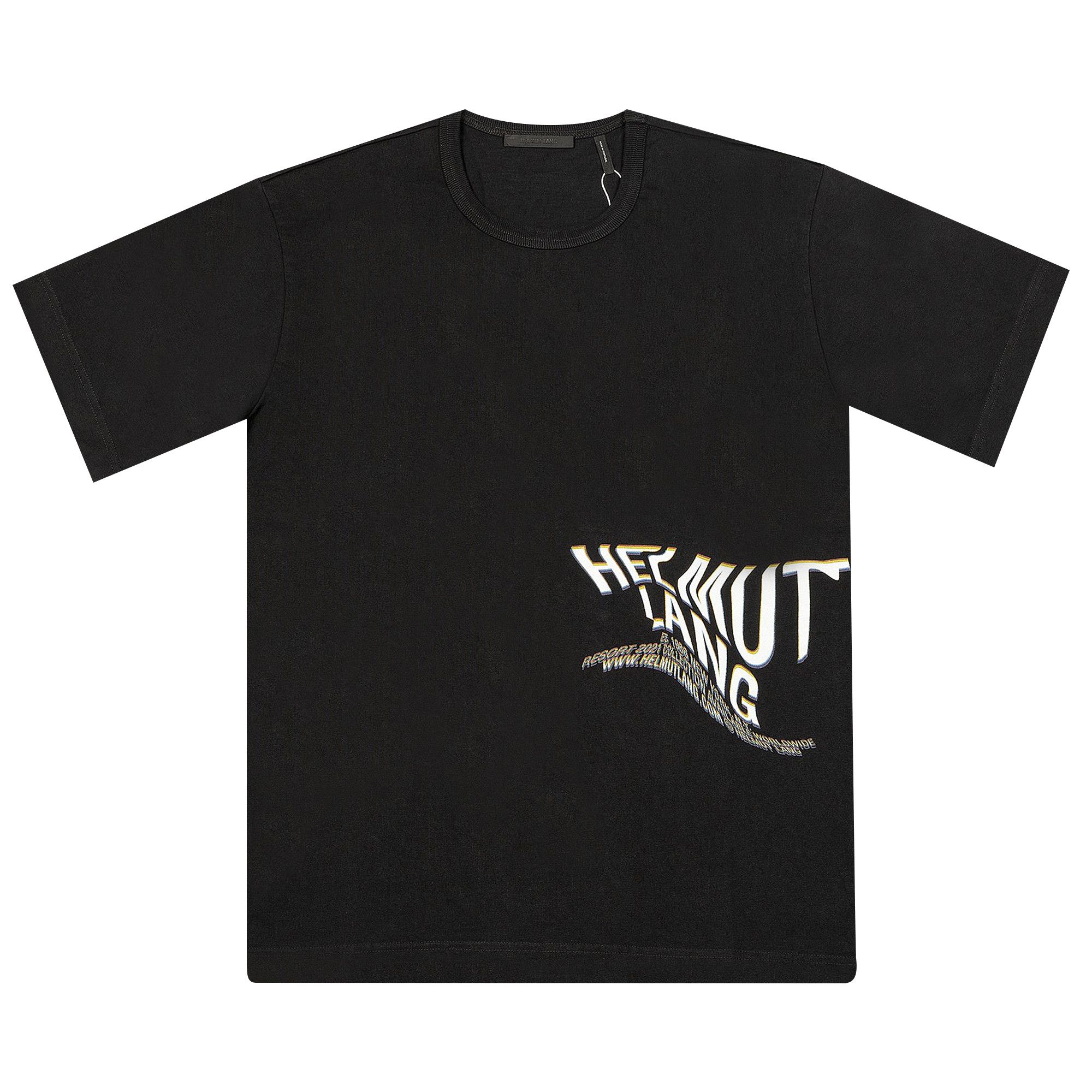 Buy Helmut Lang Skewed Tee 'Black' - L07HM517 001 BLAC | GOAT