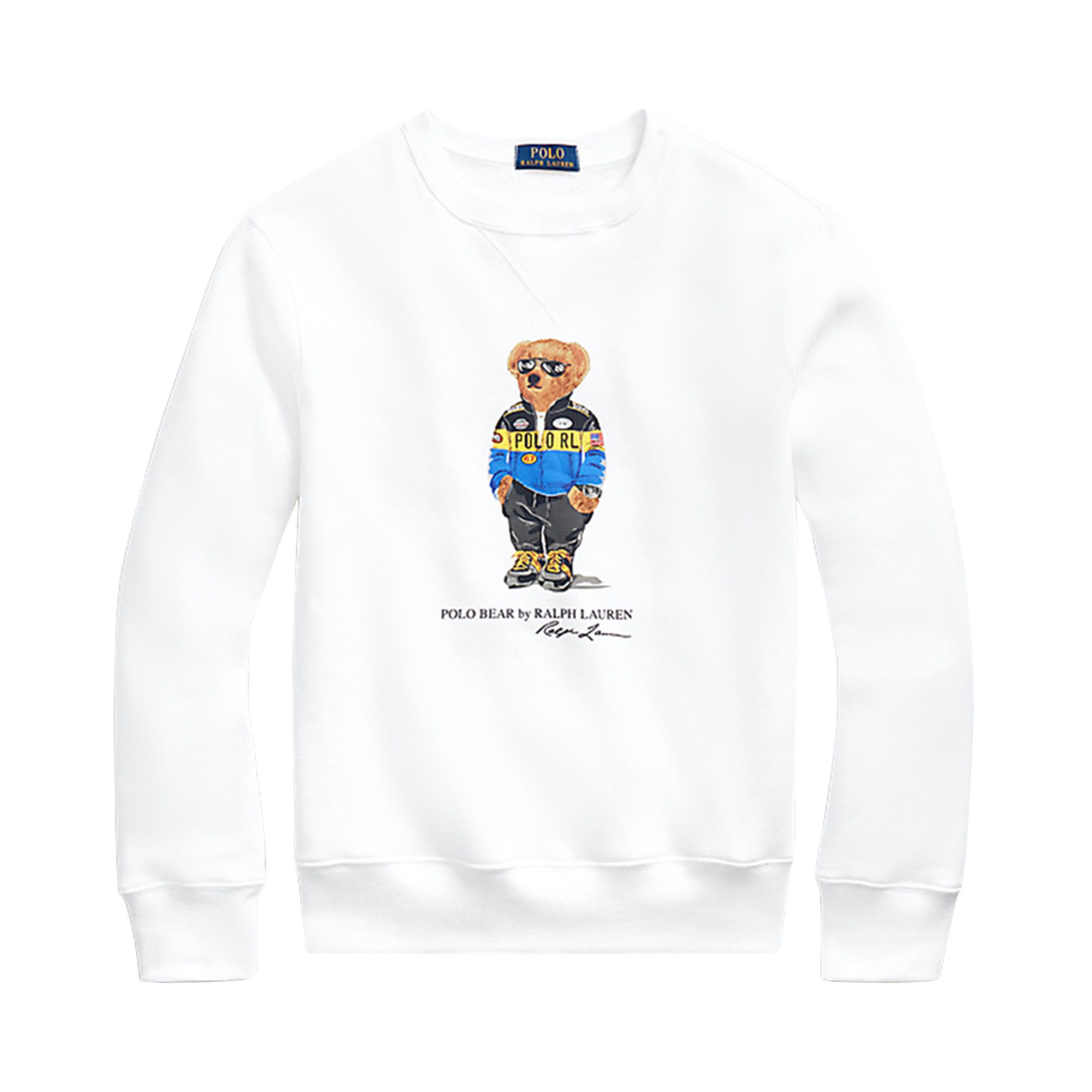 White new arrivals bear sweatshirt