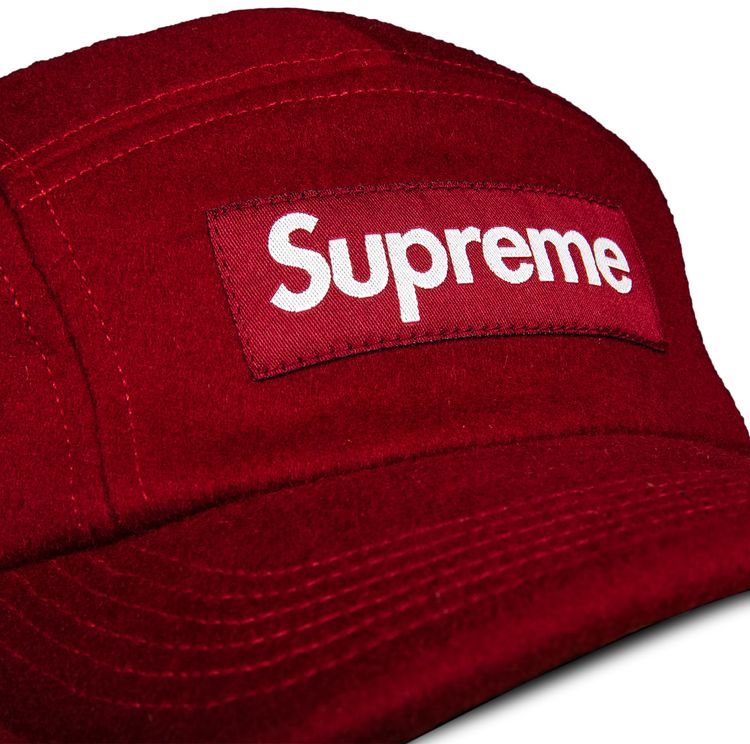 Supreme Wool Camp Cap Red