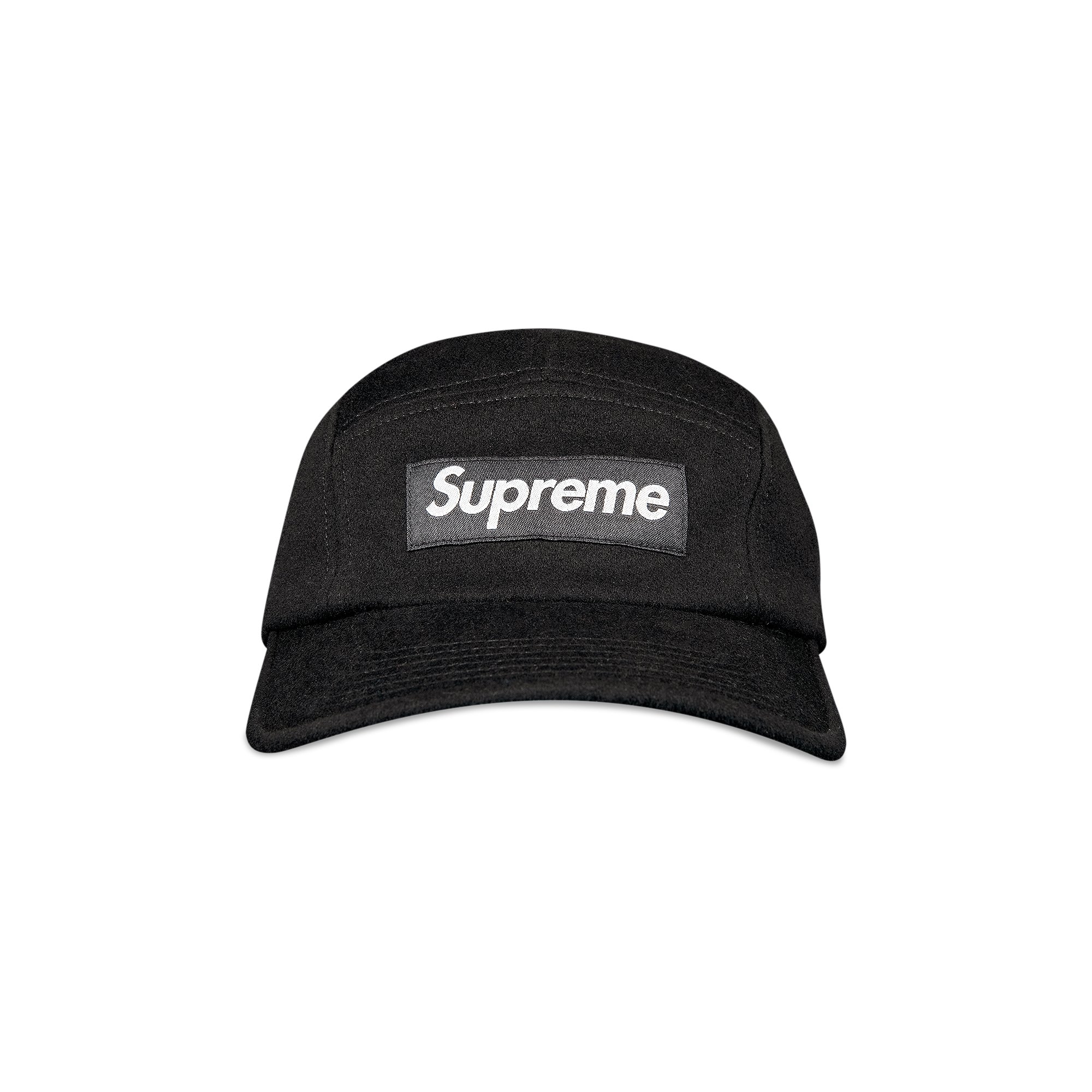 Buy Supreme Wool Camp Cap 'Black' - FW21H121 BLACK | GOAT CA