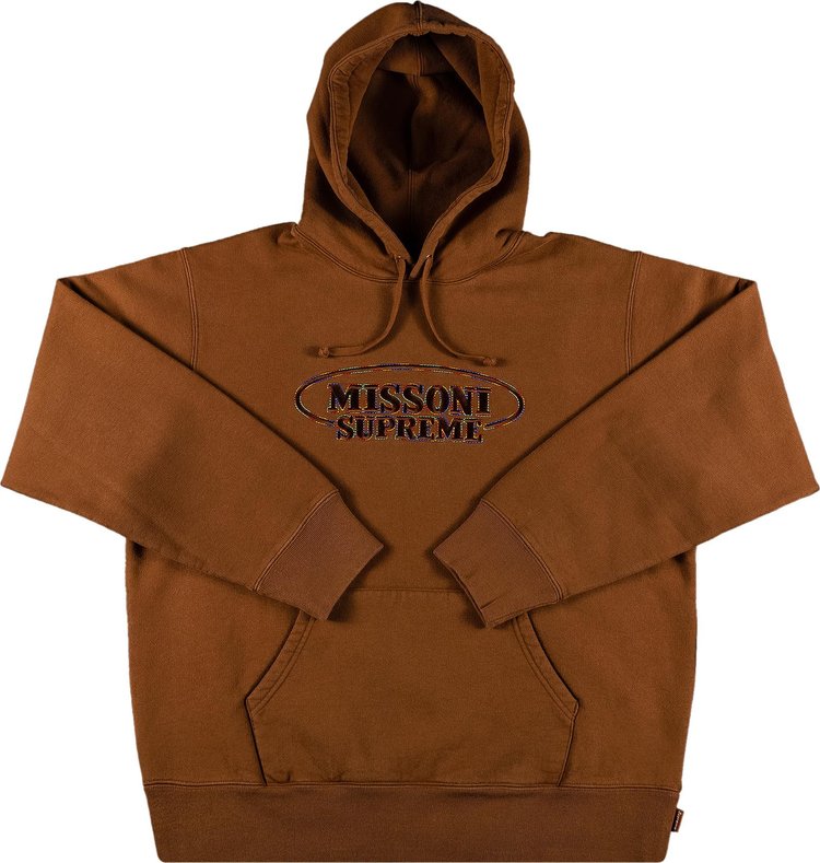 Supreme x Missoni Hooded Sweatshirt 'Brown'