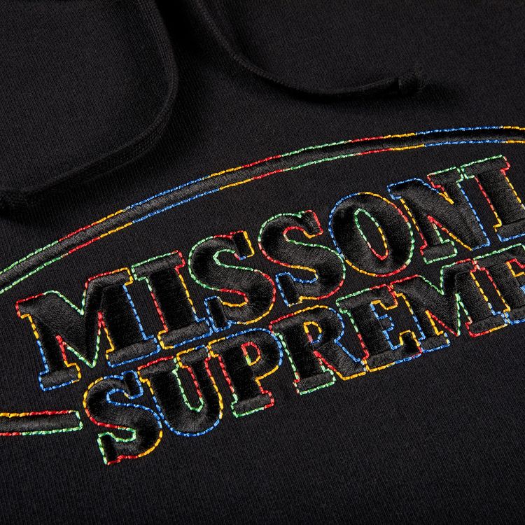 Supreme x Missoni Hooded Sweatshirt Black