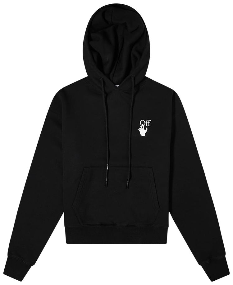 Off White Degrade Arrow Slim Hoodie BlackMulticolor