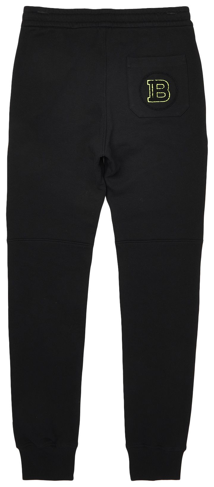 Balmain Curly Sweatpants NoirJaune Fluo
