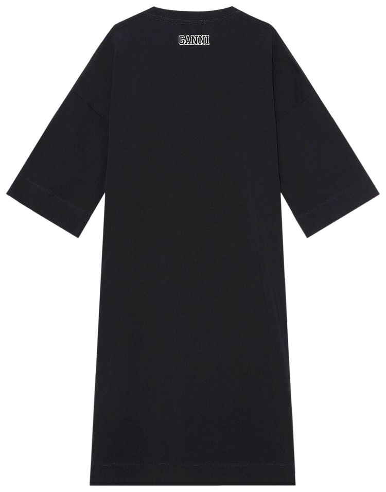 GANNI Relaxed T Shirt Dress Black