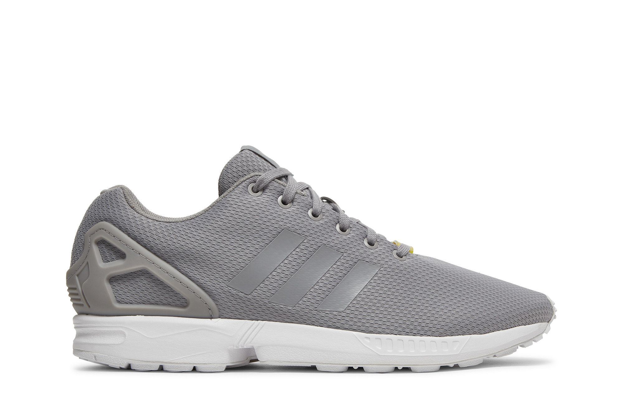 Mens grey zx flux trainers online