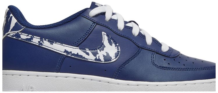 Nike Air Force 1 LV8 1 GS Splatter Swoosh   Blue Void