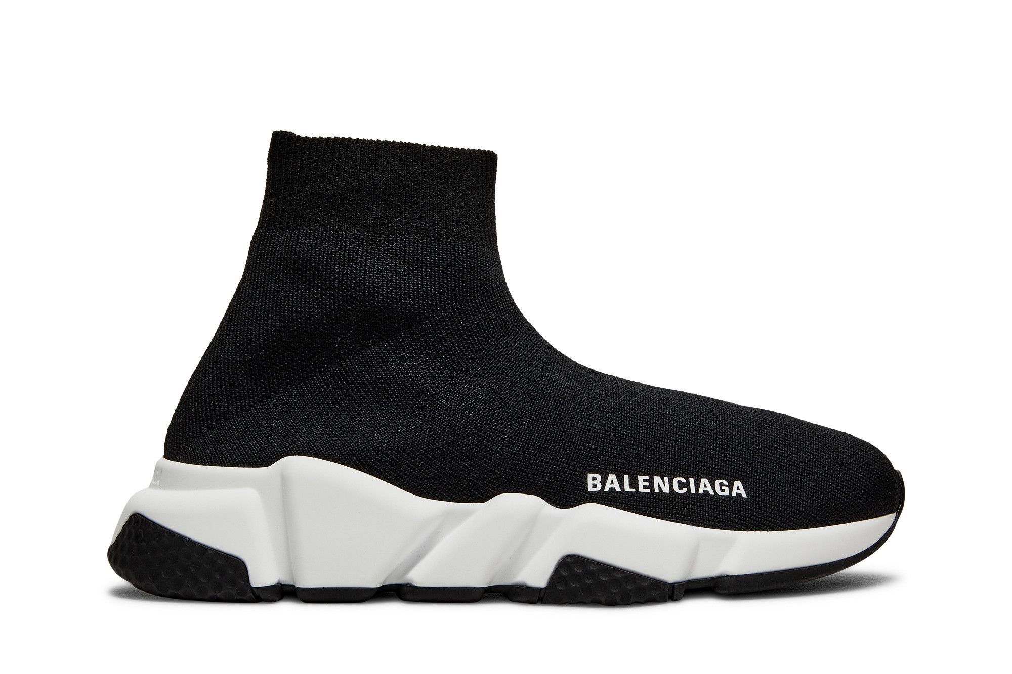 Balenciaga speed trainers black and white online
