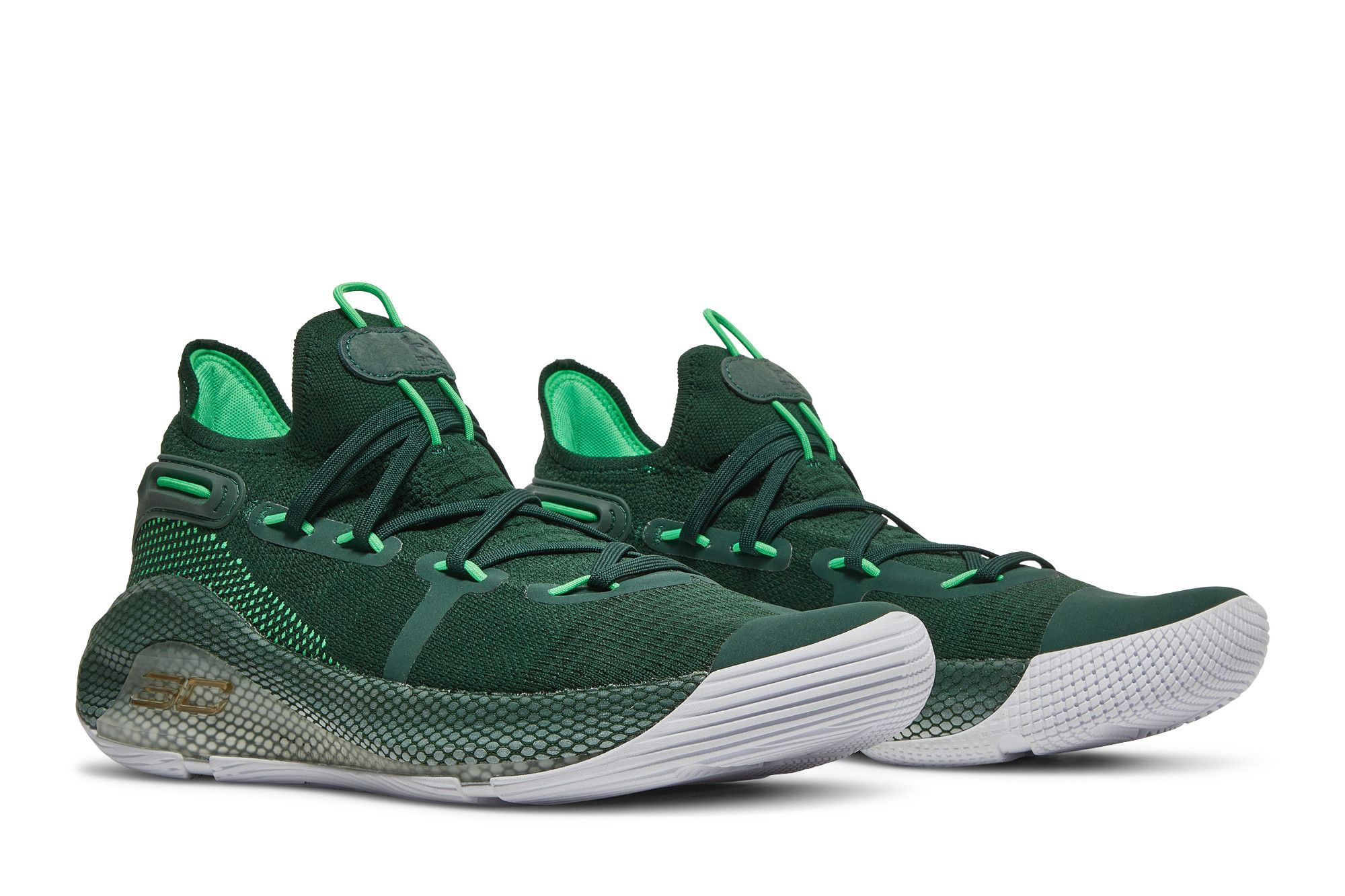 Size 10.0 Curry 6 Team Forest Green