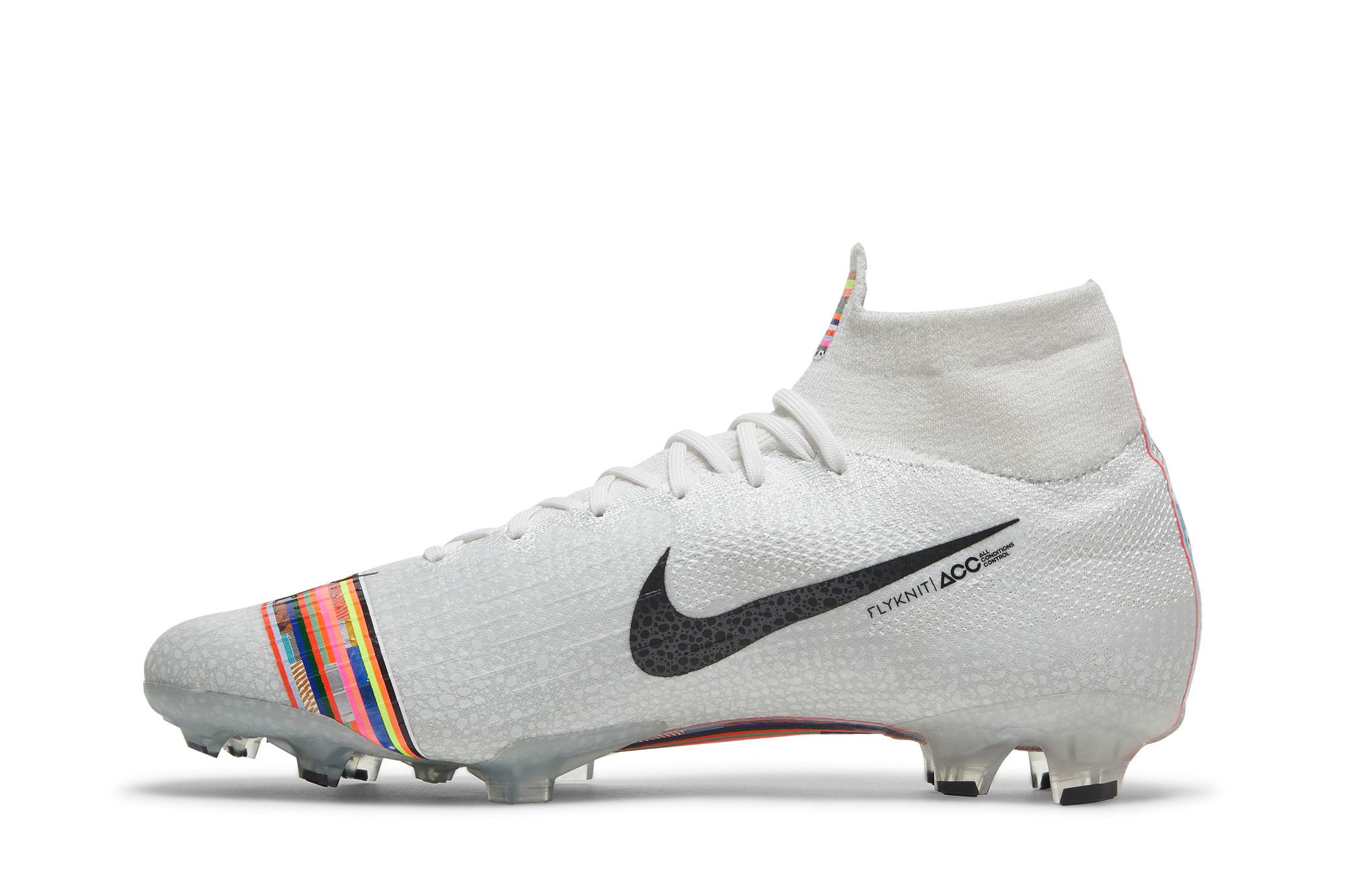 Nike mercurial superfly vi elite fg pure platinum black white shop