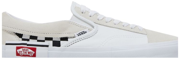 Vans Slip On CAP White Black Checkerboard