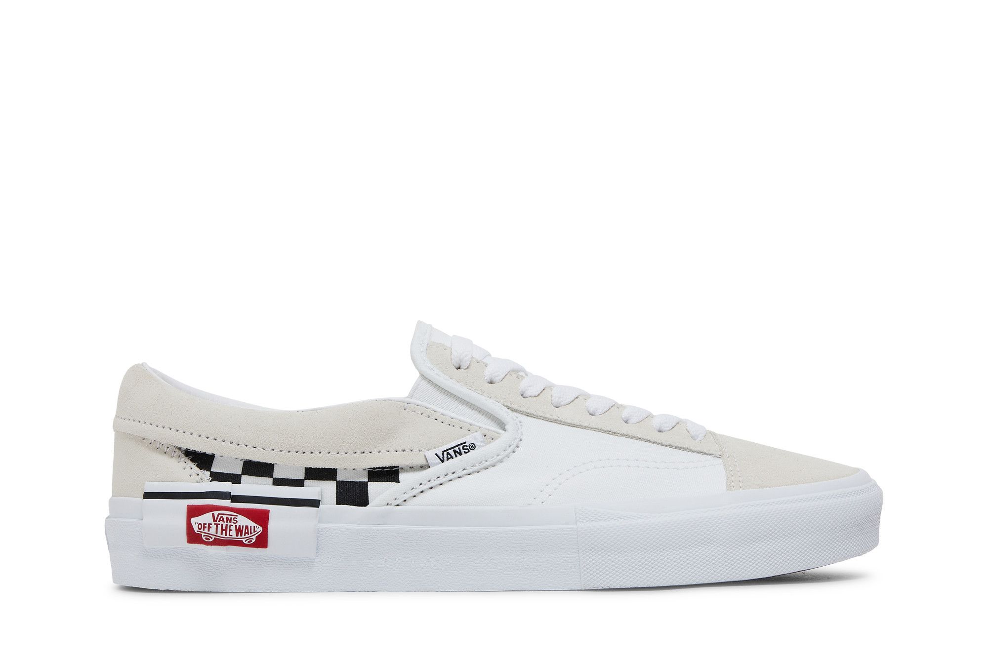 Buy Slip On CAP White Black Checkerboard VN0A3WM527I GOAT