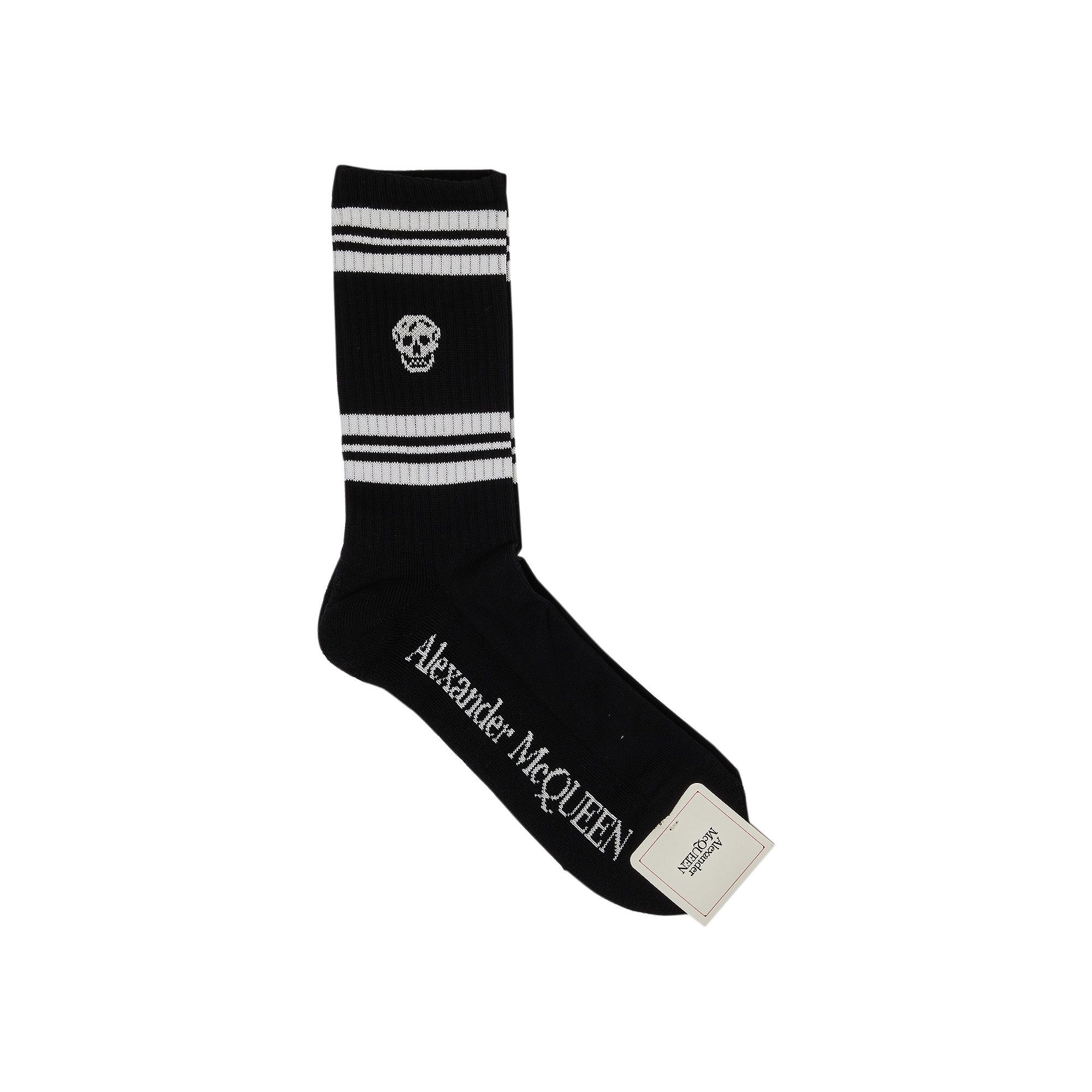 タイツ・ソックス Alexander Mcqueen Short Skull Sock $115 Alexander McQueen Men Mid-Calf Dark Blue Metallic Sport