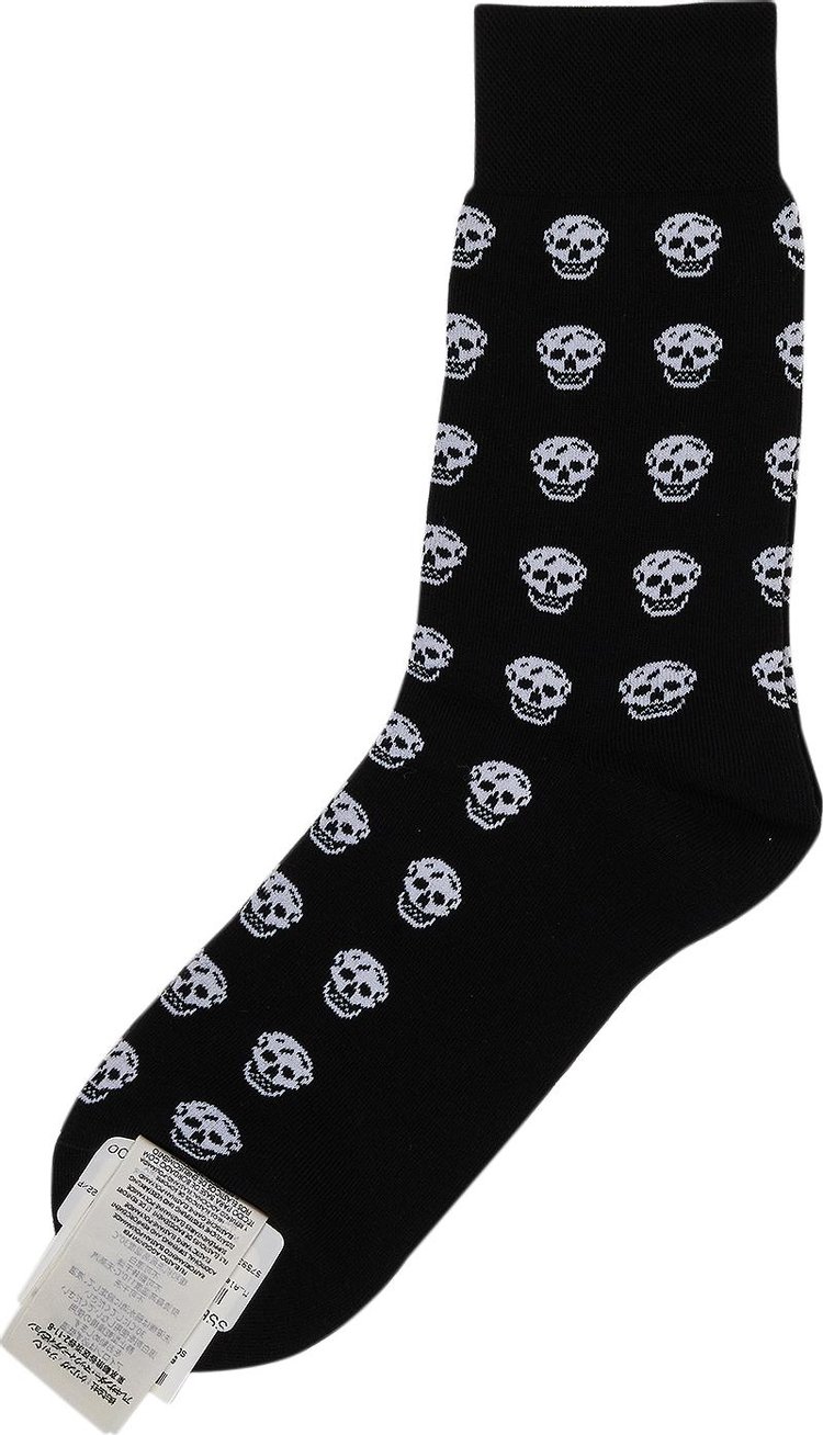 Alexander McQueen Skull Socks BlackWhite