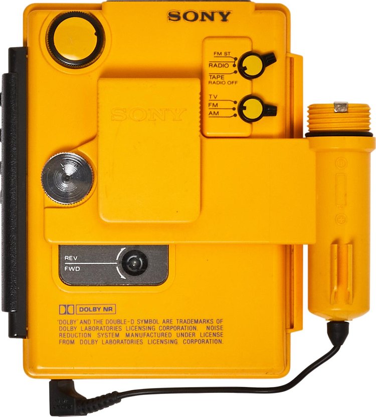Pre-Owned Sony WM-F107 Walkman Solar Radio TV Cassette Player 'Yellow'