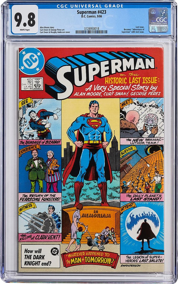 DC Comics Superman The Historic Last Issue Issue #423 'Multicolor'