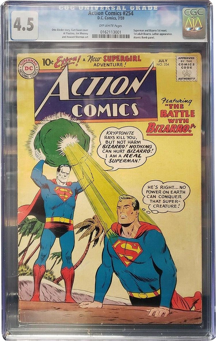 DC Comics Action Comics The Battle With Bizzaro Issue #254 'Multicolor'