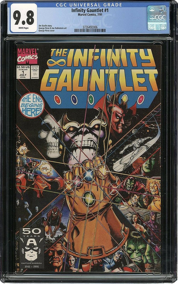 Marvel Comics The Infinity Gauntlet Issue #1 'Multicolor'