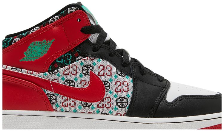 Air Jordan 1 Mid SE GS Ugly Christmas Sweater