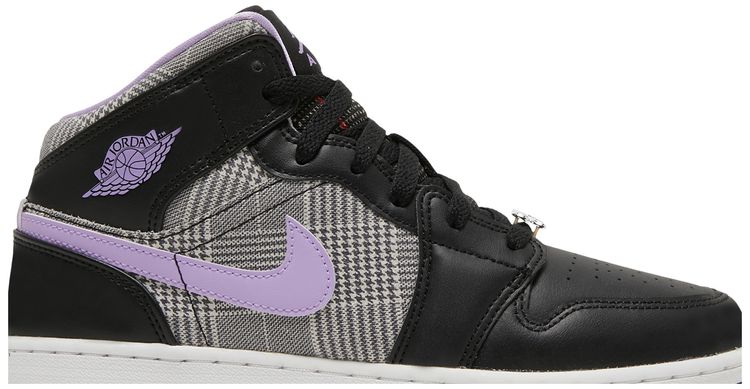 Air Jordan 1 Mid SE GS Houndstooth