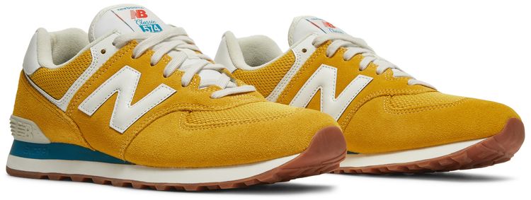 New Balance 574 Rainbow Pack   Varsity Gold