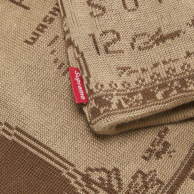 Supreme Dollar Beanie Tan